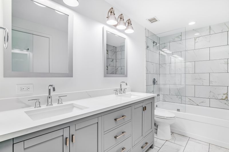 Double Vanities with Modern Fixtures